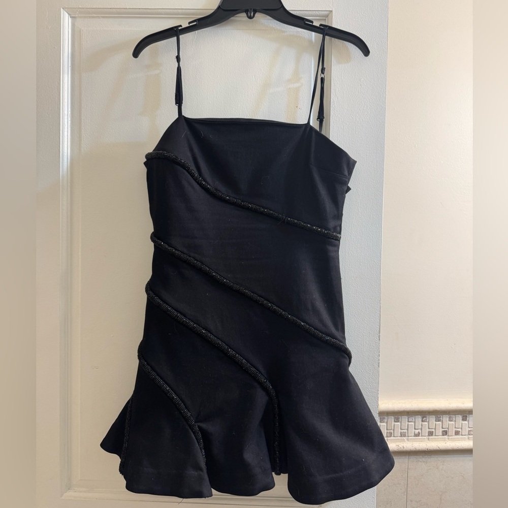 C/MEO Collective Black Sheath Mini Dress